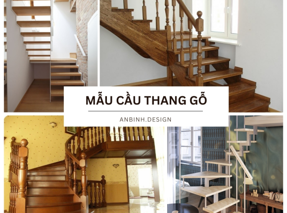 Mẫu cầu thang gỗ đẹp nhất hiện nay