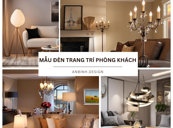 Mẫu đèn trang trí phòng khách hiện đại, độc đáo
