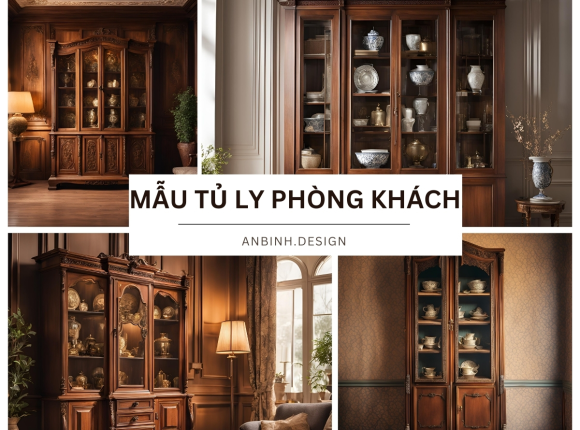 Mẫu tủ ly phòng khách HOT nhất hiện nay