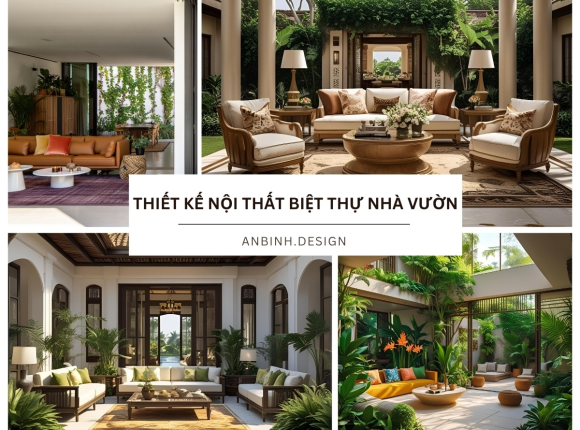 Thiết kế nội thất biệt thự nhà vườn​ cao cấp