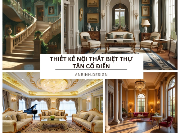 Thiết kế nội thất biệt thự tân cổ điển​ ấn tượng