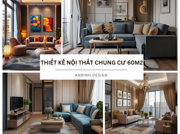 Ý tưởng thiết kế nội thất chung cư 60m2 đẹp
