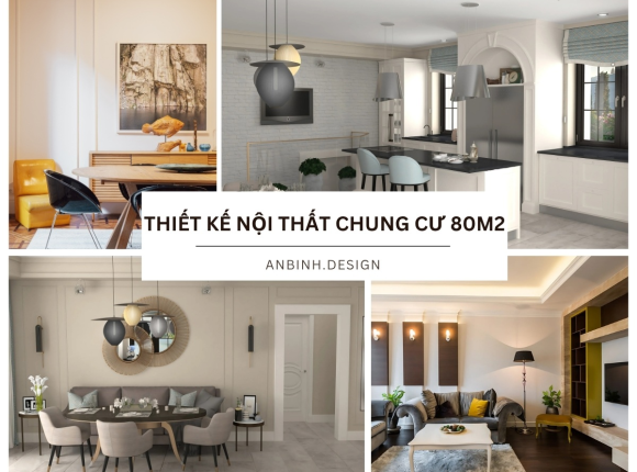 Bí quyết thiết kế nội thất chung cư 80m2 chuẩn