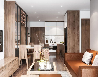 Thiết kế phòng khách phong cách tối giản