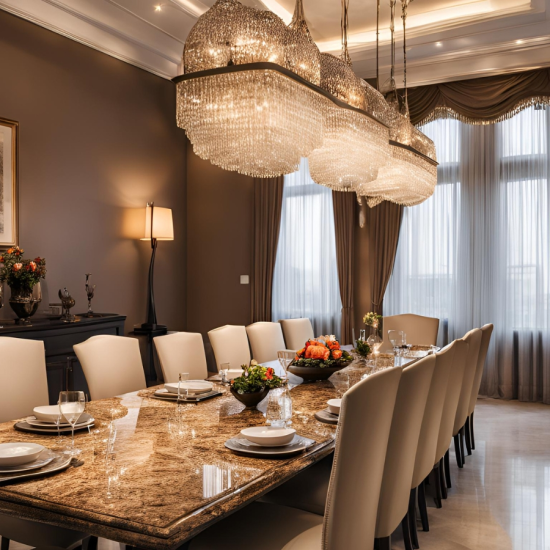 Bàn ăn gia đình đa dạng phong cách