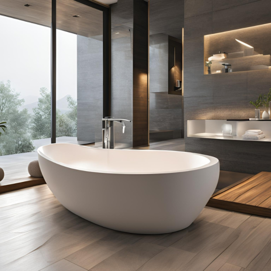 Bồn tắm đa dạng kích thước kiểu dáng