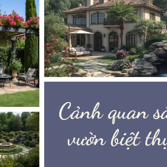 Cảnh quan sân vườn biệt thự