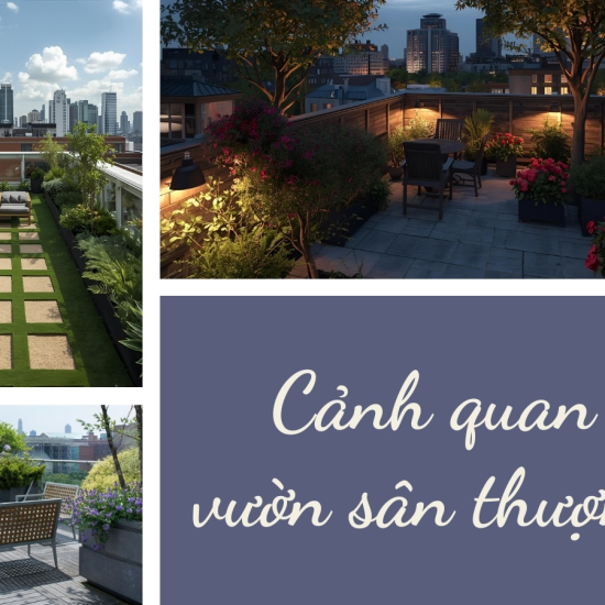 Cảnh quan vườn sân thượng