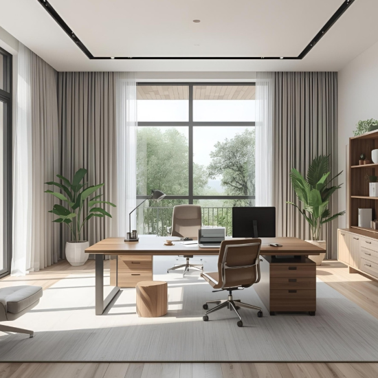 Mẫu thiết kế phòng làm việc 15m2