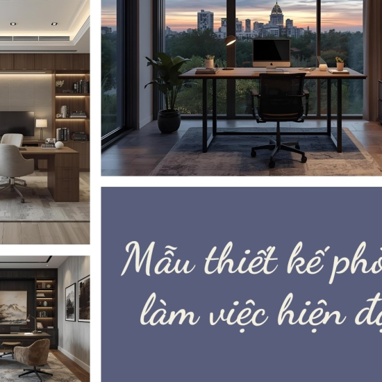 Mẫu thiết kế phòng làm việc hiện đại