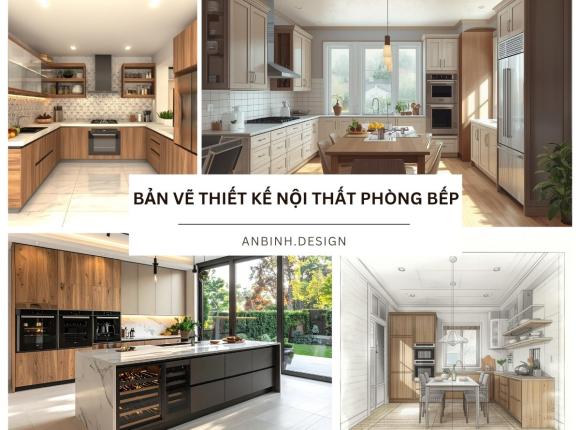 99+ bản vẽ thiết kế nội thất phòng bếp ĐẸP tiện nghi