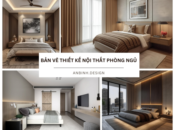 49+ bản vẽ thiết kế nội thất phòng ngủ ĐẸP tối ưu diện tích