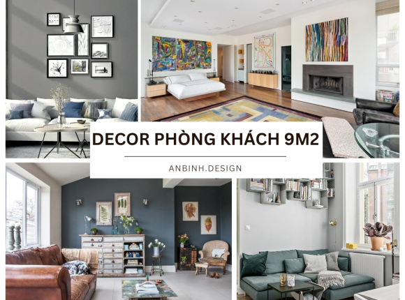 Decor phòng khách 9m2 sang trọng, tối ưu diện tích