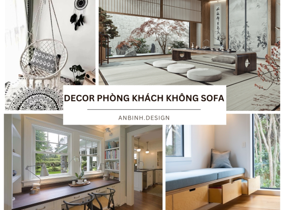 Có nên decor phòng khách không sofa? [GIẢI ĐÁP]
