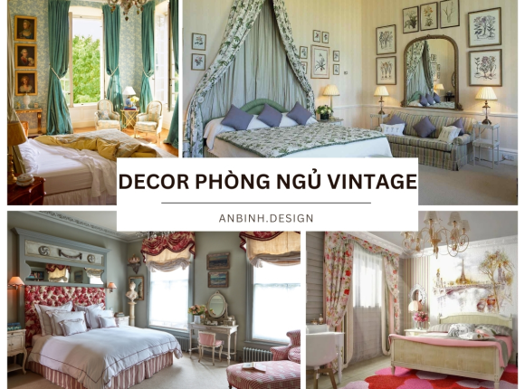 Decor Phòng Ngủ Vintage Độc Đáo