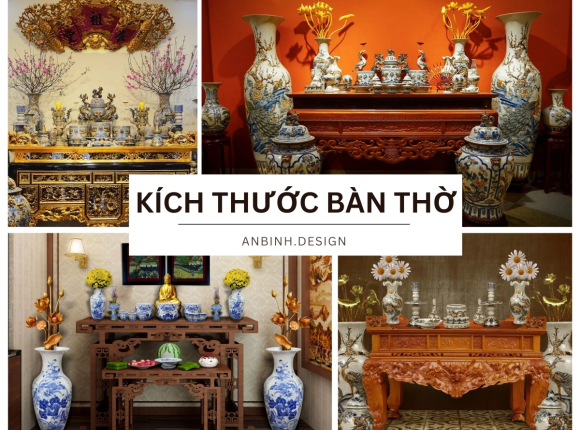 Kích Thước Bàn Thờ Chuẩn Phong Thủy