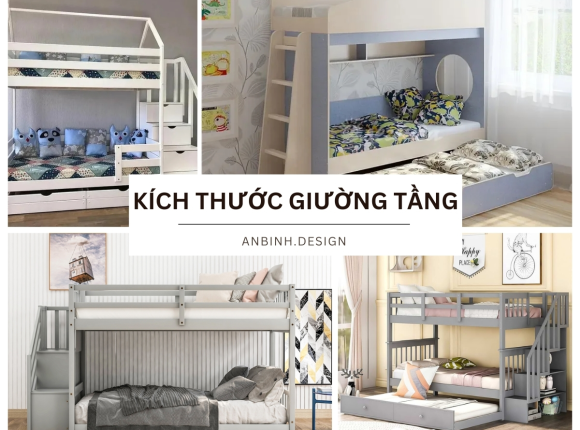 Kích Thước Giường Tầng Cho Trẻ & Người Lớn