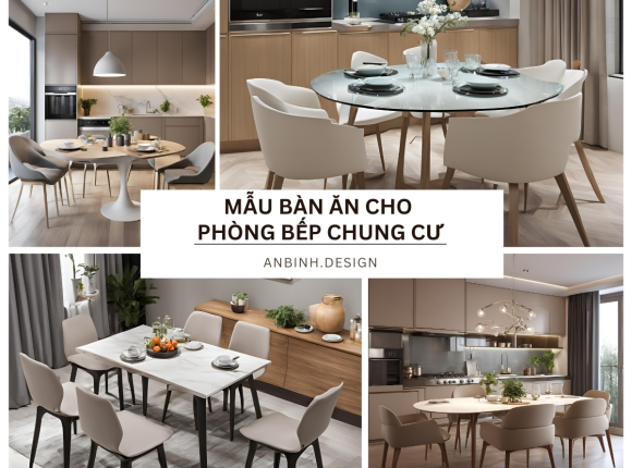 Mẫu Bàn Ăn Cho Phòng Bếp Chung Cư