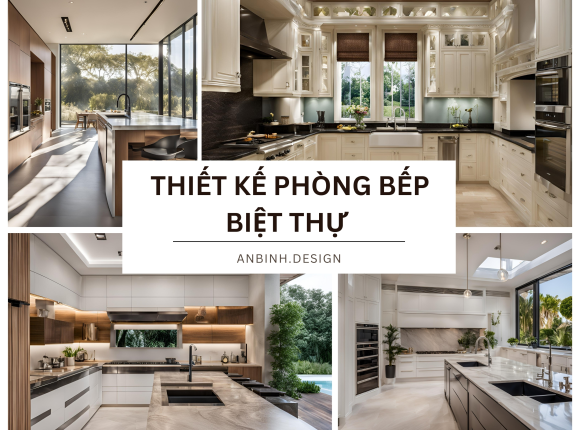 Thiết Kế Nội Thất Phòng Bếp Biệt Thự Cao Cấp