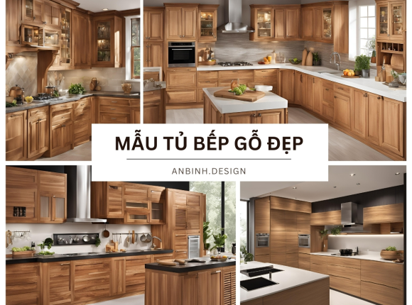 Mẫu Tủ Bếp Gỗ Đẹp, Sang Trọng