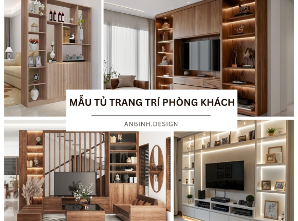 99+ mẫu tủ trang trí phòng khách đẹp SANG TRỌNG hot nhất