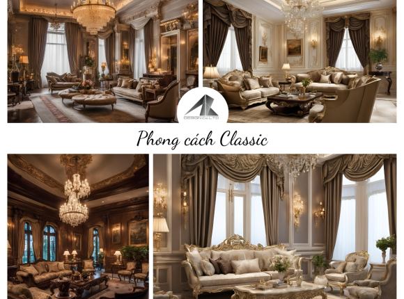 Phong cách thiết kế nội thất Classic