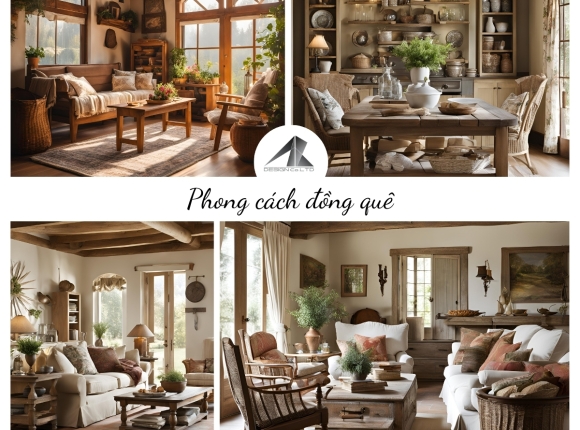Phong Cách Thiết Kế Nội Thất Đồng Quê