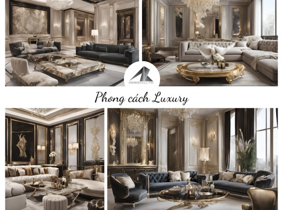 Phong cách thiết kế nội thất Luxury
