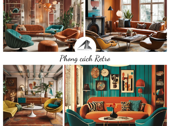 Phong cách thiết kế nội thất Retro