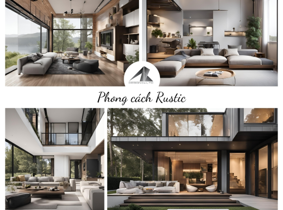 Phong cách thiết kế nội thất Rustic