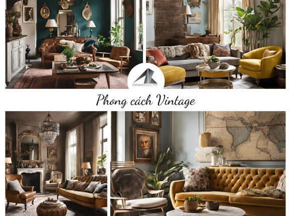 Phong cách thiết kế nội thất Vintage