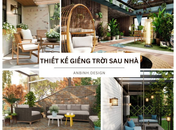 Thiết Kế Giếng Trời Sau Nhà