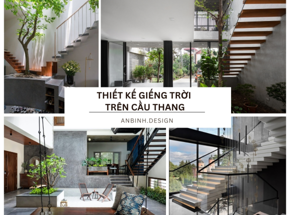 Thiết Kế Giếng Trời Trên Cầu Thang