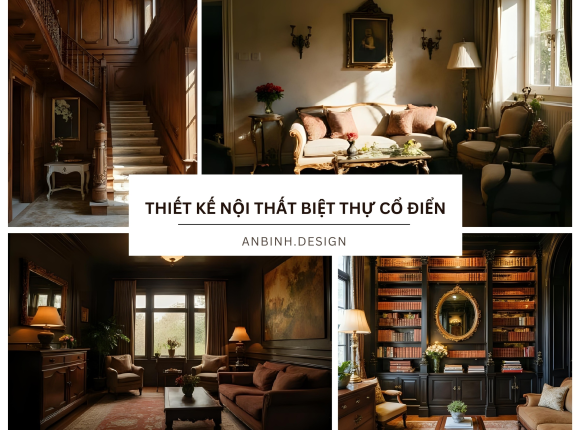 Thiết kế nội thất biệt thự cổ điển