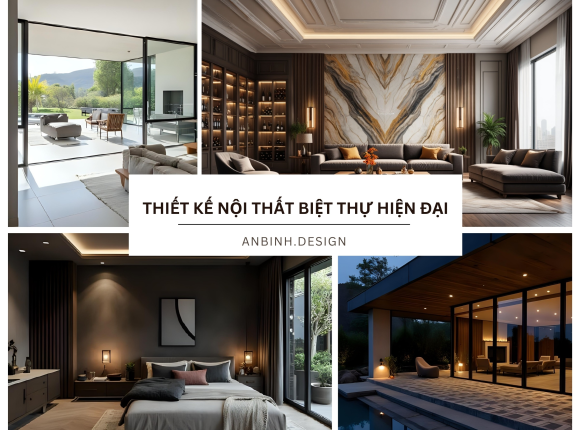 Thiết kế nội thất biệt thự hiện đại