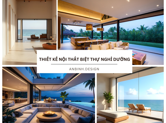 Thiết kế nội thất biệt thự nghỉ dưỡng