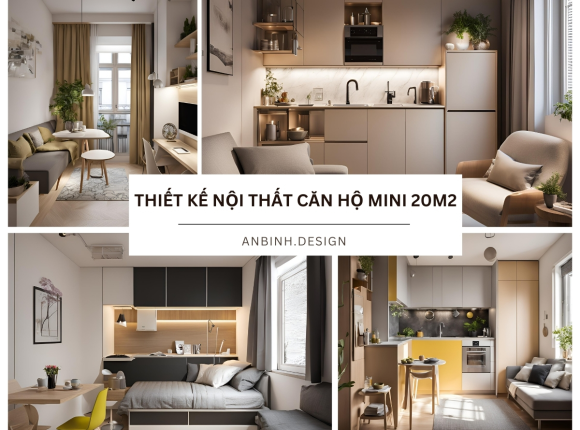 Giải pháp thiết kế nội thất căn hộ mini 20m2