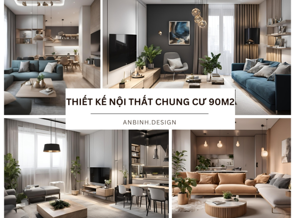 Những lưu ý khi thiết kế nội thất chung cư 90m2