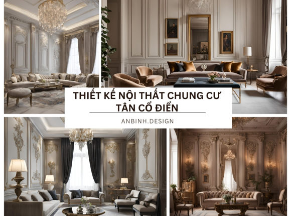 Thiết kế nội thất chung cư tân cổ điển
