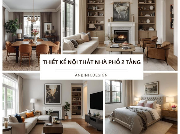 Thiết kế nội thất nhà phố 2 tầng​