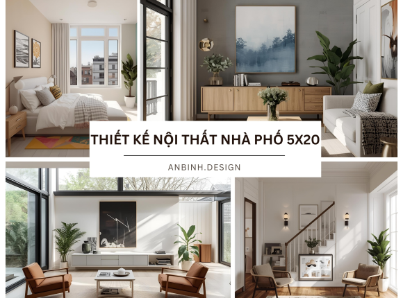 Thiết kế nội thất nhà phố 5x20​