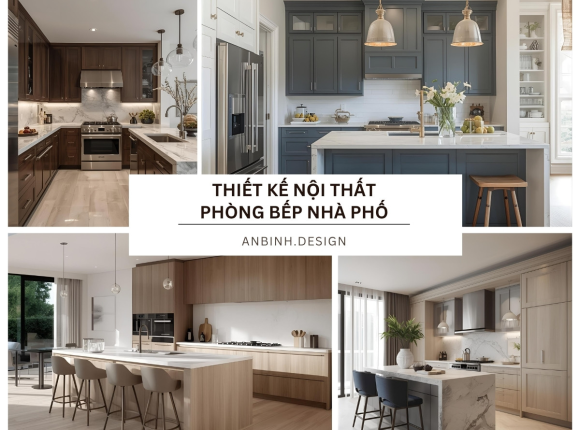 Thiết kế nội thất phòng bếp nhà phố​