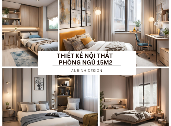 Mẫu Thiết Kế Nội Thất Phòng Ngủ 15m2 Đẹp