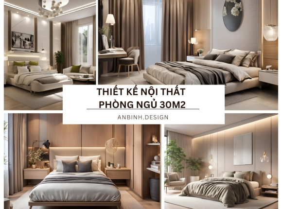 Thiết Kế Nội Thất Phòng Ngủ 30m2 Cao Cấp