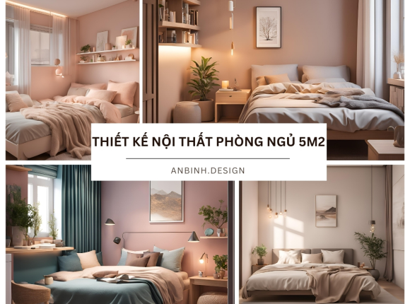 Thiết Kế Nội Thất Phòng Ngủ 5m2 Đơn Giản