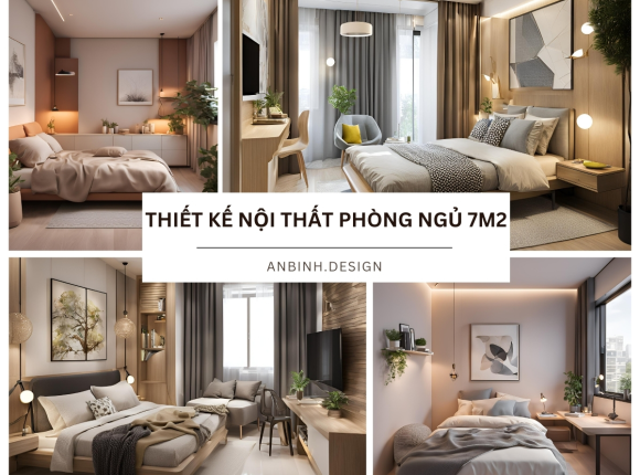Thiết Kế Nội Thất Phòng Ngủ 7m2 Tối Ưu Không Gian