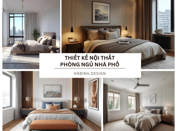 Thiết kế nội thất phòng ngủ nhà phố​