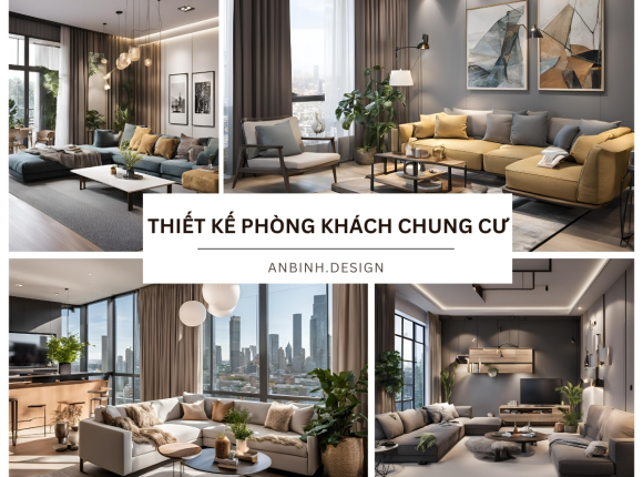 Thiết Kế Phòng Khách Chung Cư Sang Trọng