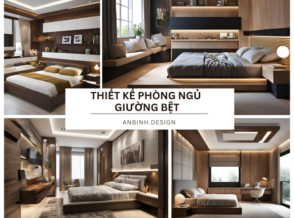 Thiết Kế Phòng Ngủ Giường Bệt Độc Đáo