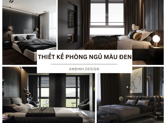 Thiết Kế Phòng Ngủ Màu Đen Cá Tính